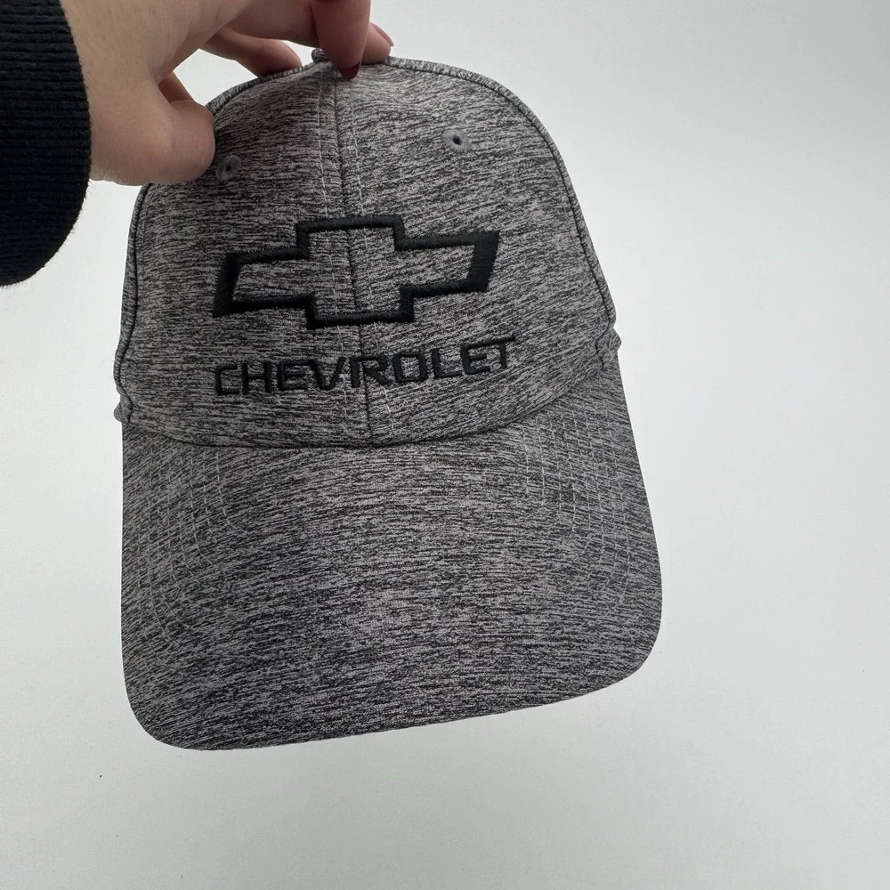 Chevrolet Bowtie Heather Gray Adjustable Dad Hat‎ Chevy Logo Casual Cap
